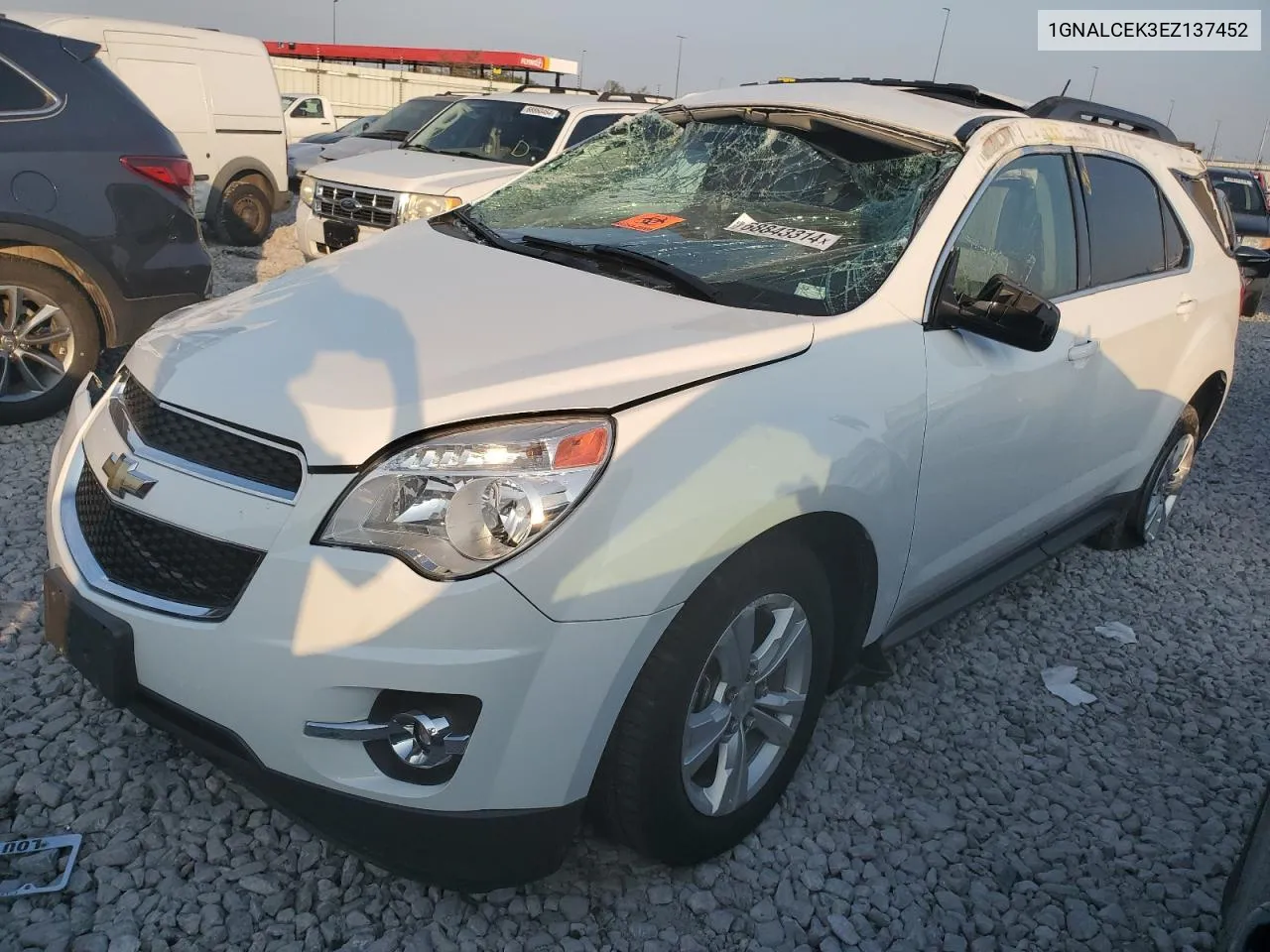 1GNALCEK3EZ137452 2014 Chevrolet Equinox Lt