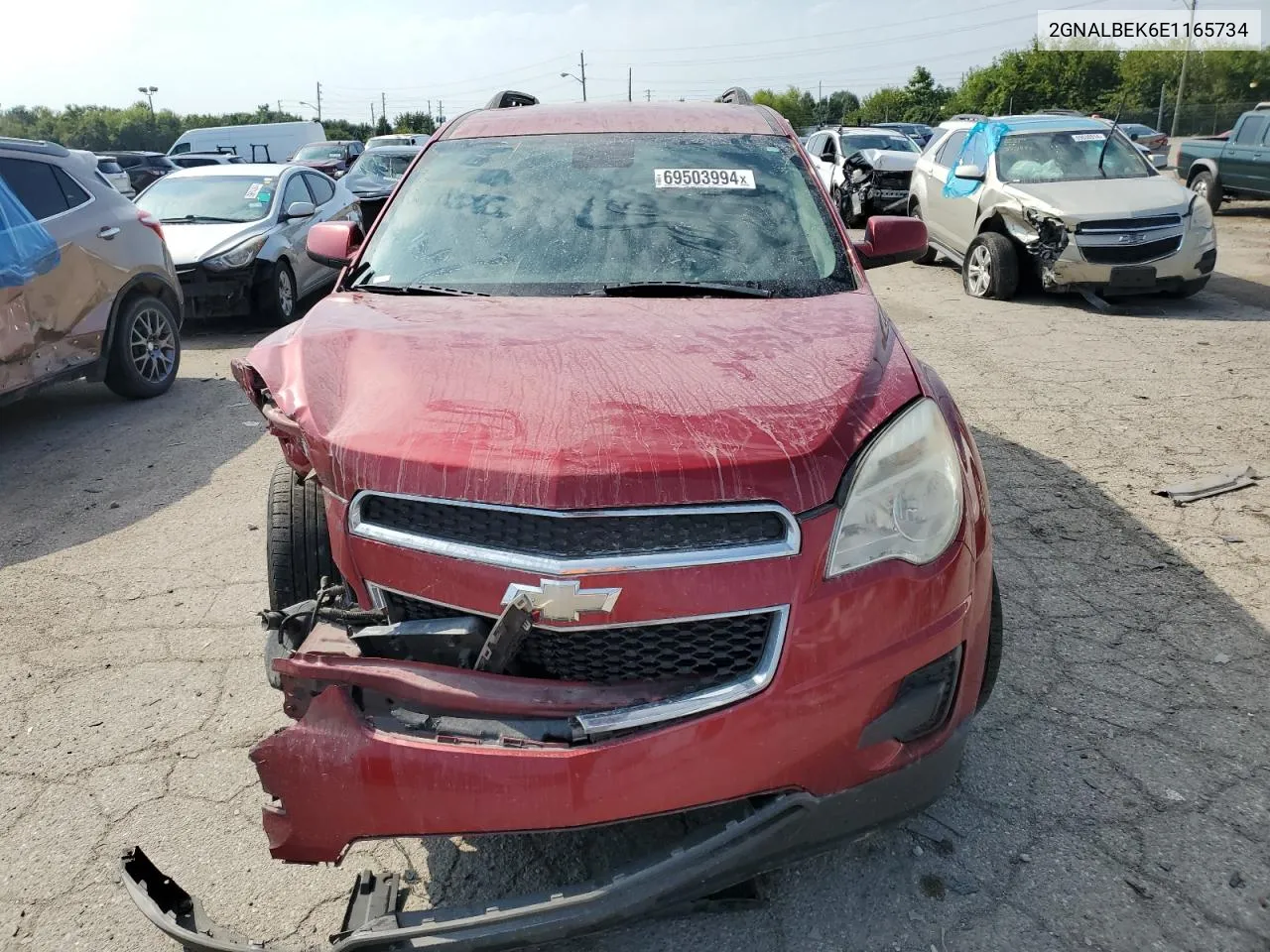 2014 Chevrolet Equinox Lt VIN: 2GNALBEK6E1165734 Lot: 69503994