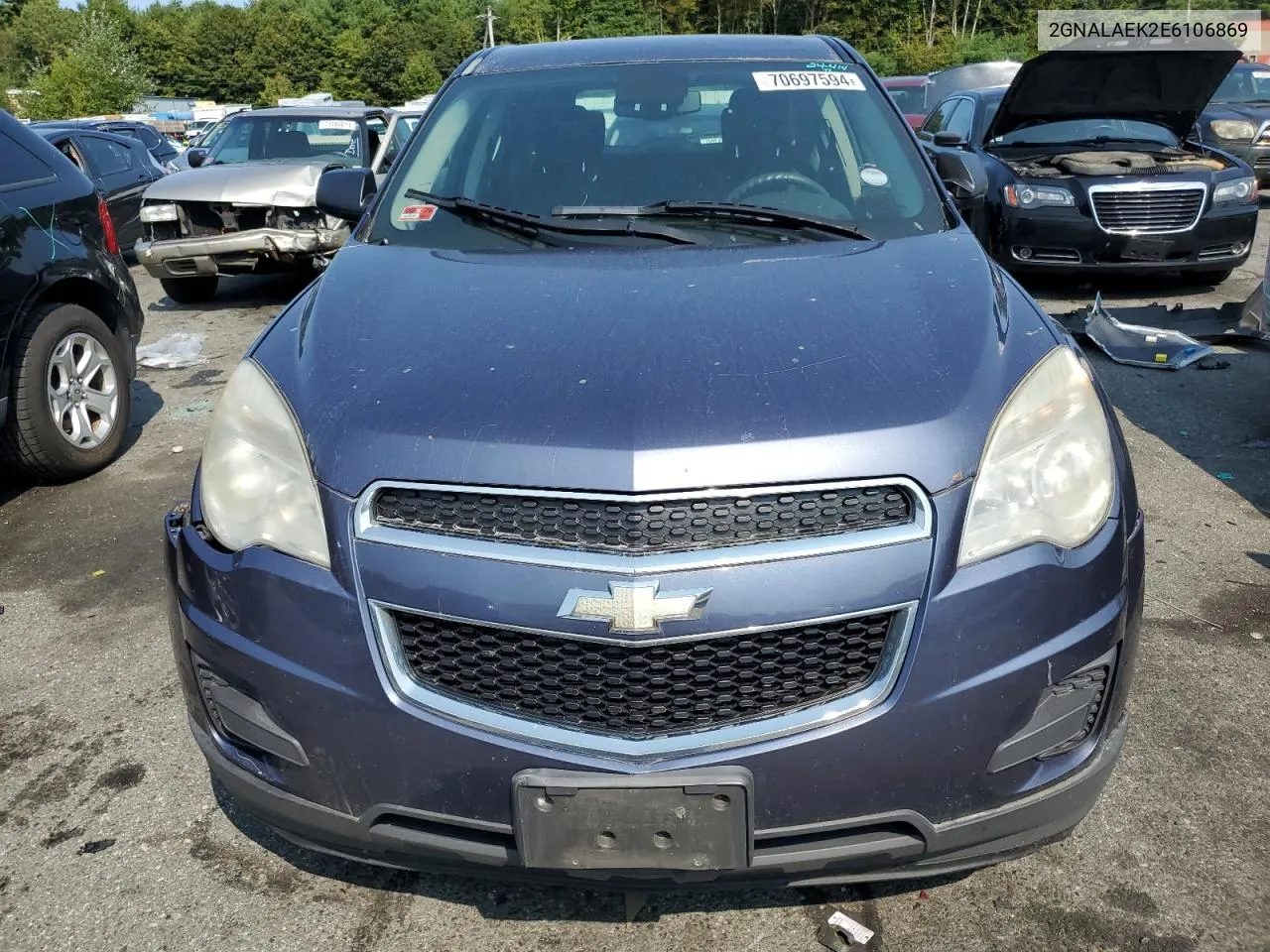 2014 Chevrolet Equinox Ls VIN: 2GNALAEK2E6106869 Lot: 70697594