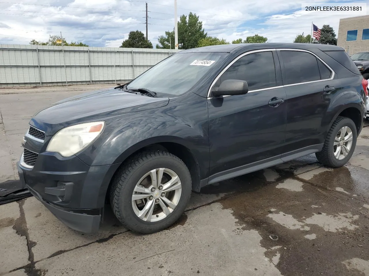 2014 Chevrolet Equinox Ls VIN: 2GNFLEEK3E6331881 Lot: 70774954