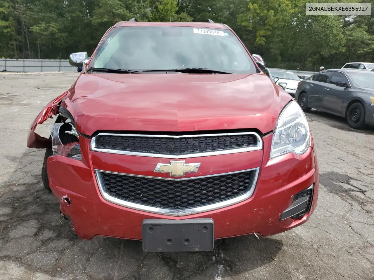 2014 Chevrolet Equinox Lt VIN: 2GNALBEKXE6355927 Lot: 71099844