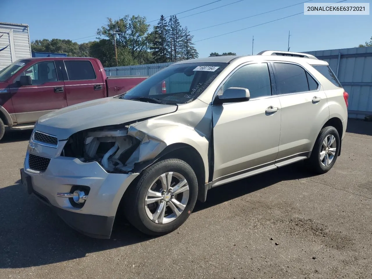 2014 Chevrolet Equinox Lt VIN: 2GNALCEK6E6372021 Lot: 71687164