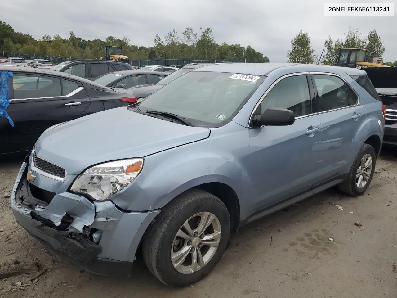 2014 Chevrolet Equinox Ls VIN: 2GNFLEEK6E6113241 Lot: 72167864