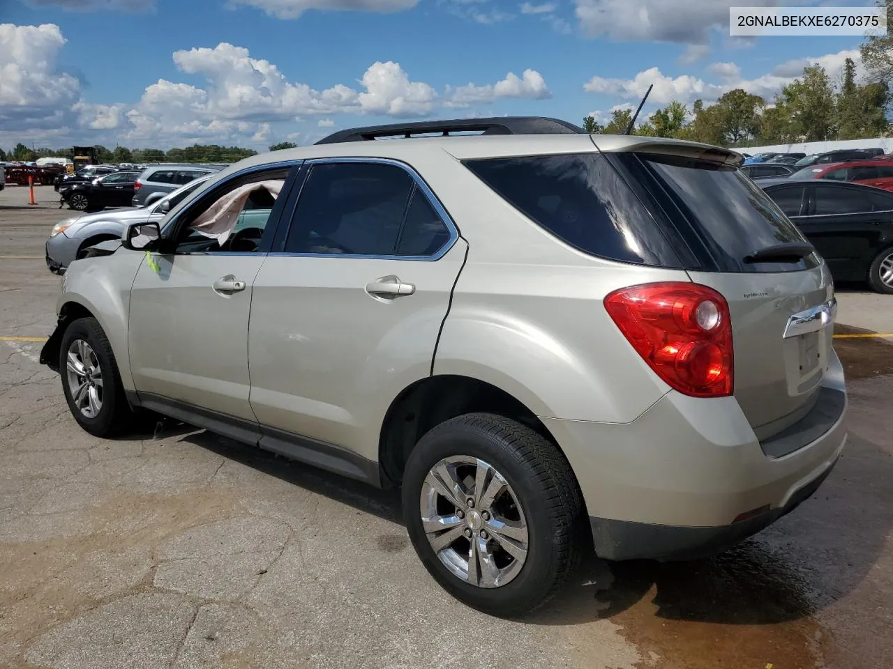 2014 Chevrolet Equinox Lt VIN: 2GNALBEKXE6270375 Lot: 72652464