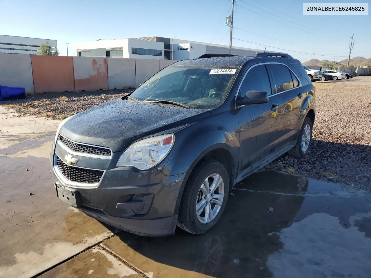 2014 Chevrolet Equinox Lt VIN: 2GNALBEK0E6245825 Lot: 72674474