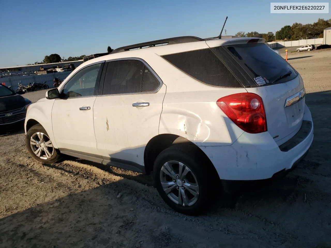 2014 Chevrolet Equinox Lt VIN: 2GNFLFEK2E6220227 Lot: 74042464