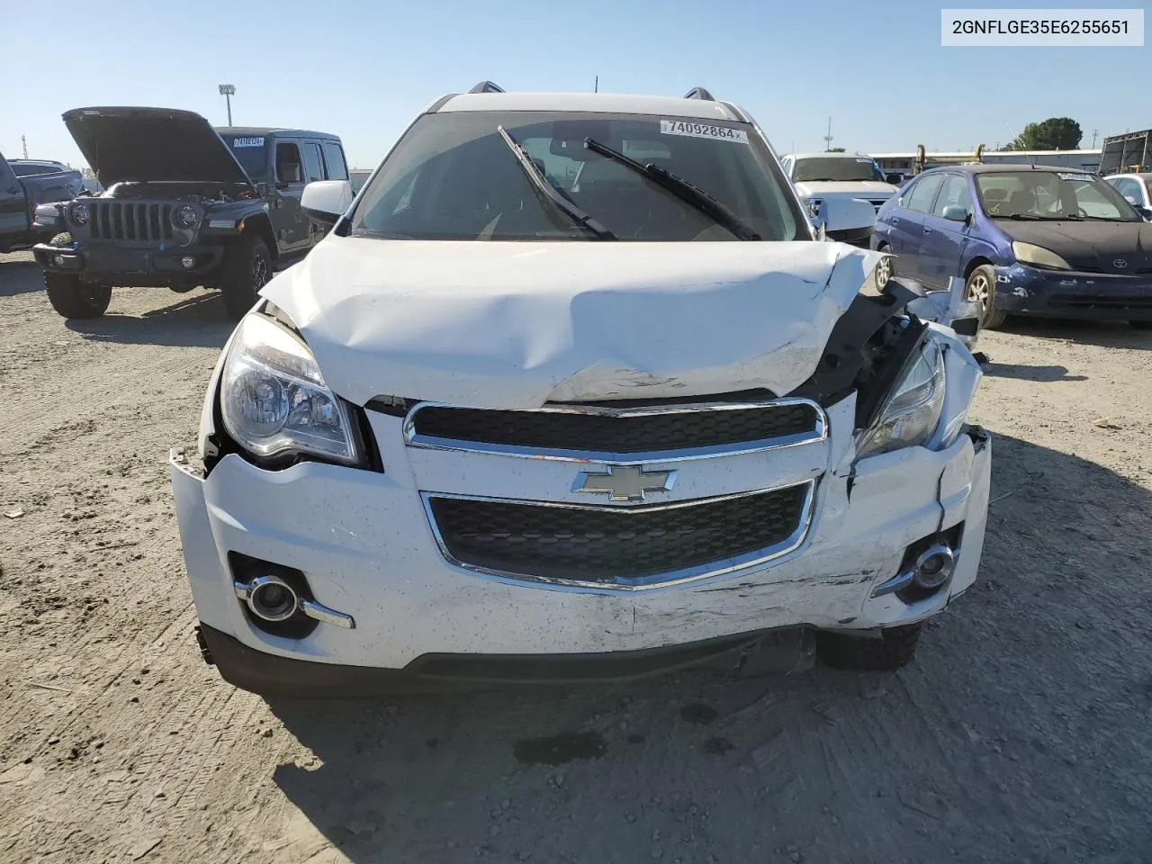 2014 Chevrolet Equinox Lt VIN: 2GNFLGE35E6255651 Lot: 74092864