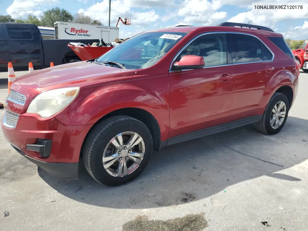 2014 Chevrolet Equinox Lt VIN: 1GNALBEK9EZ120178 Lot: 74707384