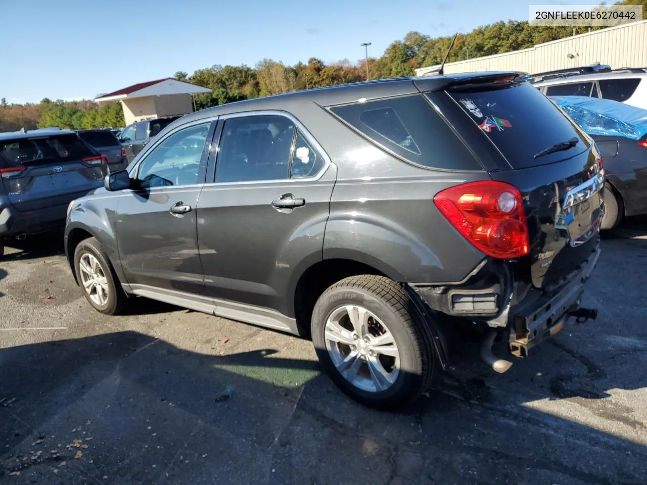 2014 Chevrolet Equinox Ls VIN: 2GNFLEEK0E6270442 Lot: 74728064