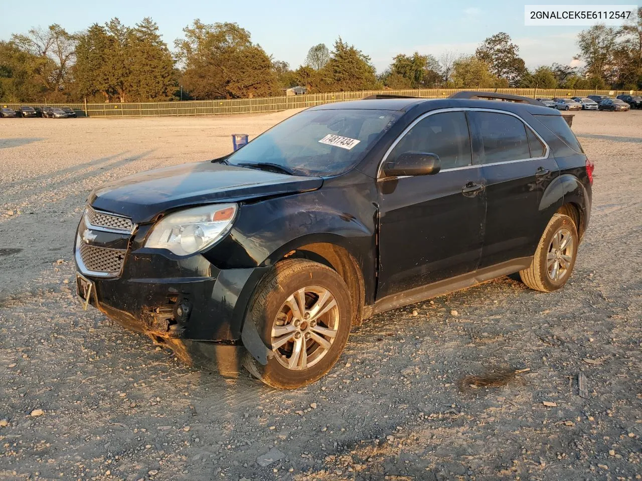 2014 Chevrolet Equinox Lt VIN: 2GNALCEK5E6112547 Lot: 74817434