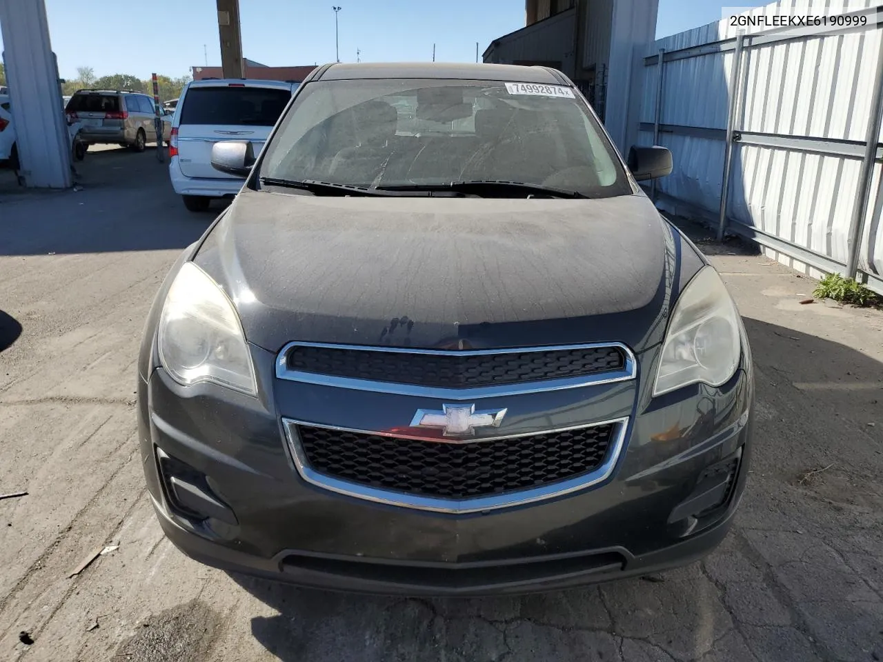 2014 Chevrolet Equinox Ls VIN: 2GNFLEEKXE6190999 Lot: 74992874