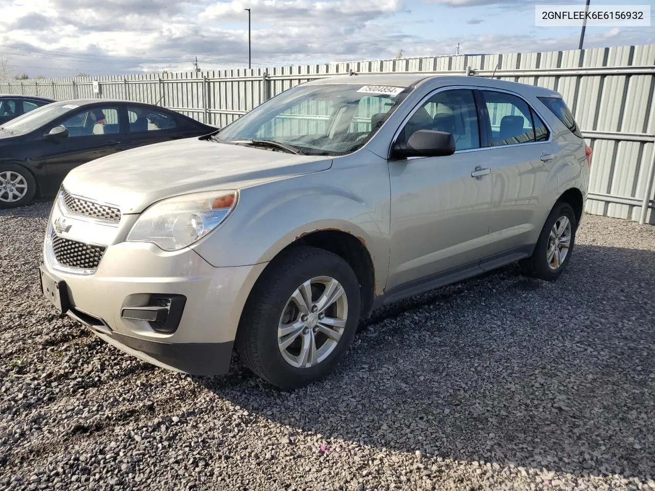 2014 Chevrolet Equinox Ls VIN: 2GNFLEEK6E6156932 Lot: 75004854