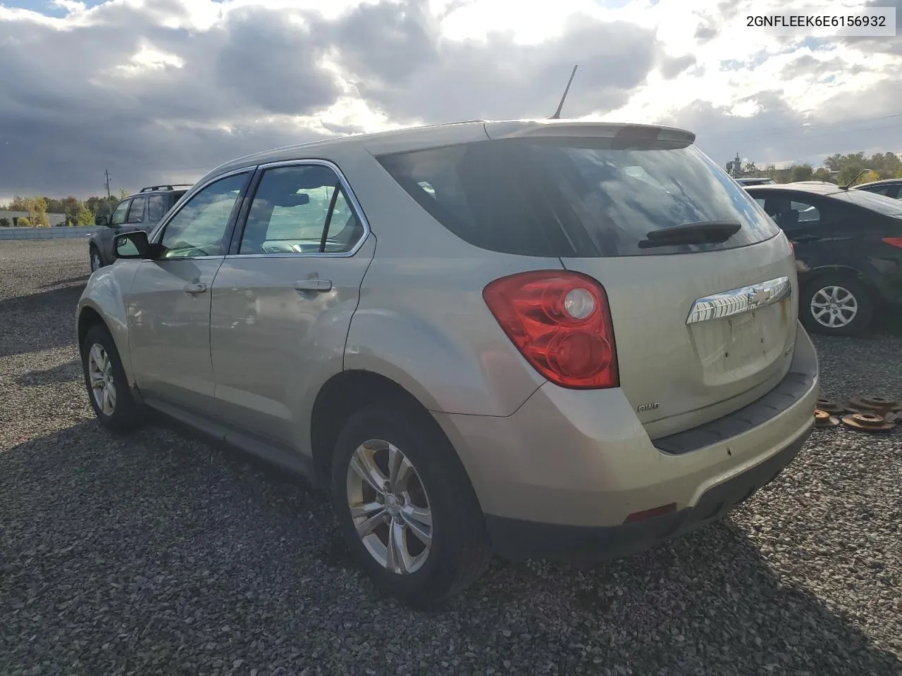 2014 Chevrolet Equinox Ls VIN: 2GNFLEEK6E6156932 Lot: 75004854