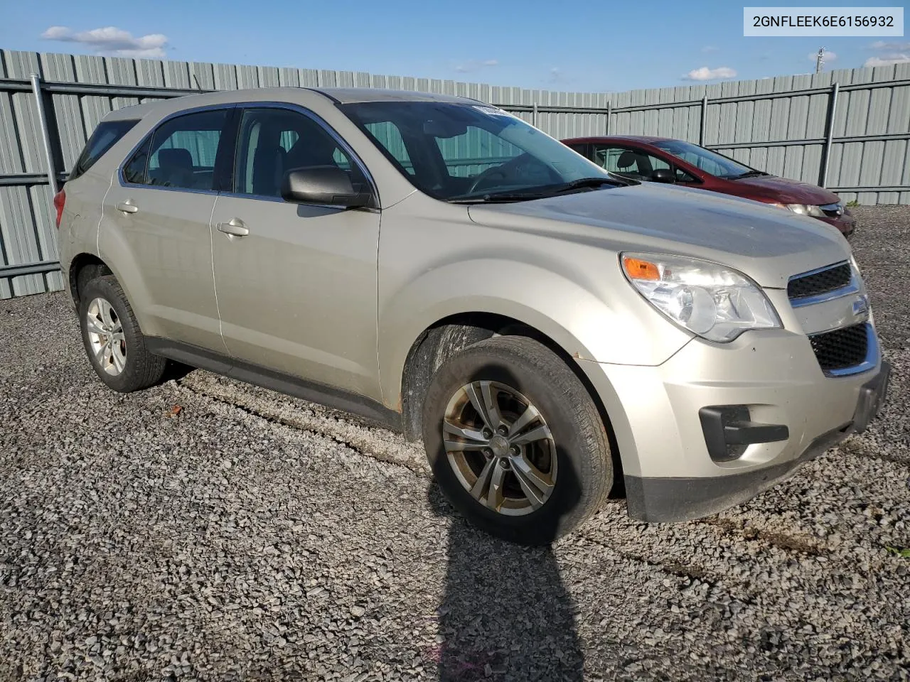 2014 Chevrolet Equinox Ls VIN: 2GNFLEEK6E6156932 Lot: 75004854