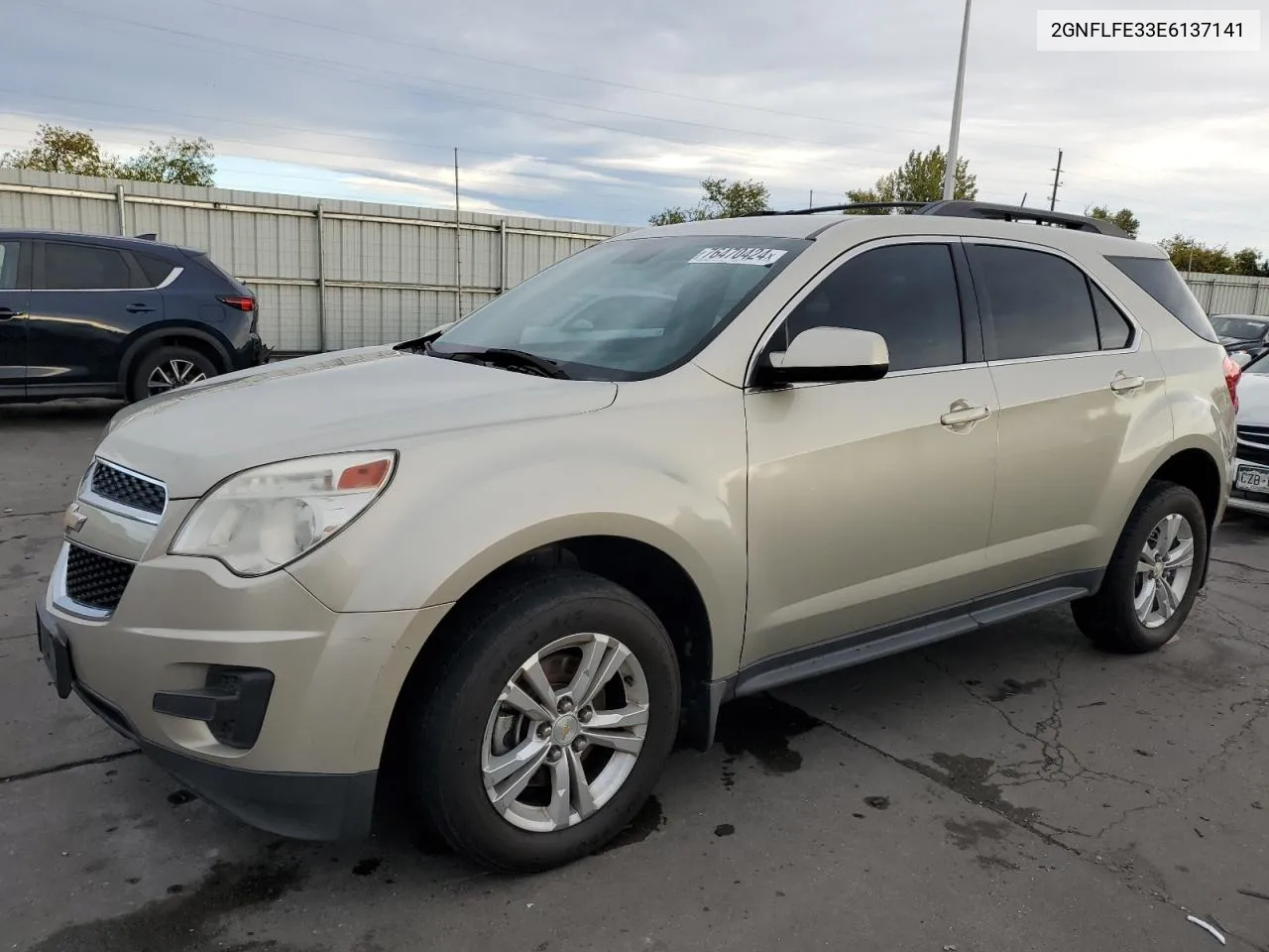 2014 Chevrolet Equinox Lt VIN: 2GNFLFE33E6137141 Lot: 76470424