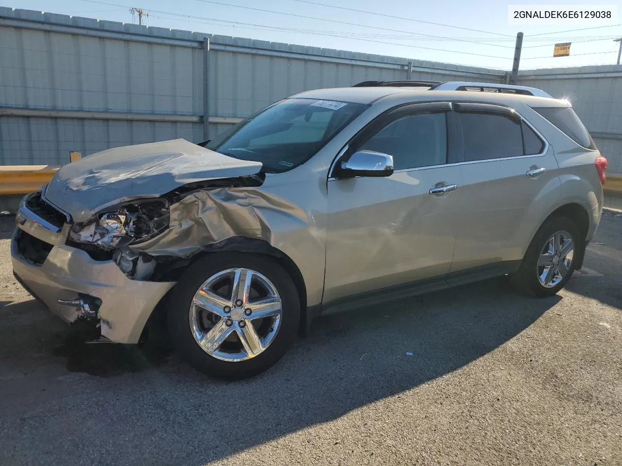 2014 Chevrolet Equinox Ltz VIN: 2GNALDEK6E6129038 Lot: 76811414