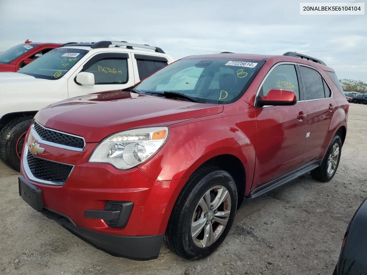 2014 Chevrolet Equinox Lt VIN: 2GNALBEK5E6104104 Lot: 77225614