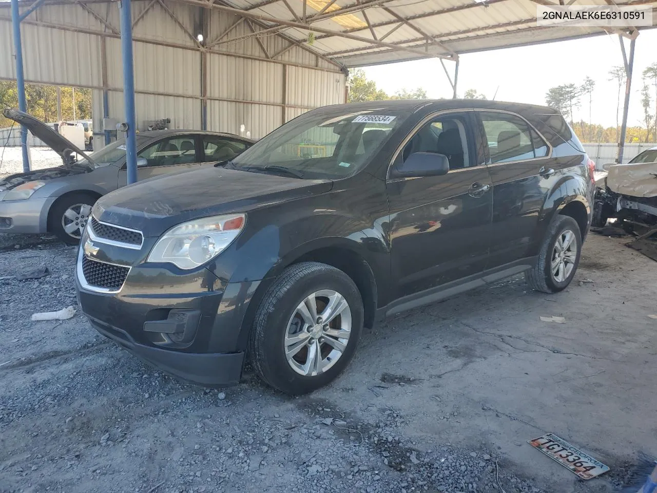 2014 Chevrolet Equinox Ls VIN: 2GNALAEK6E6310591 Lot: 77568534