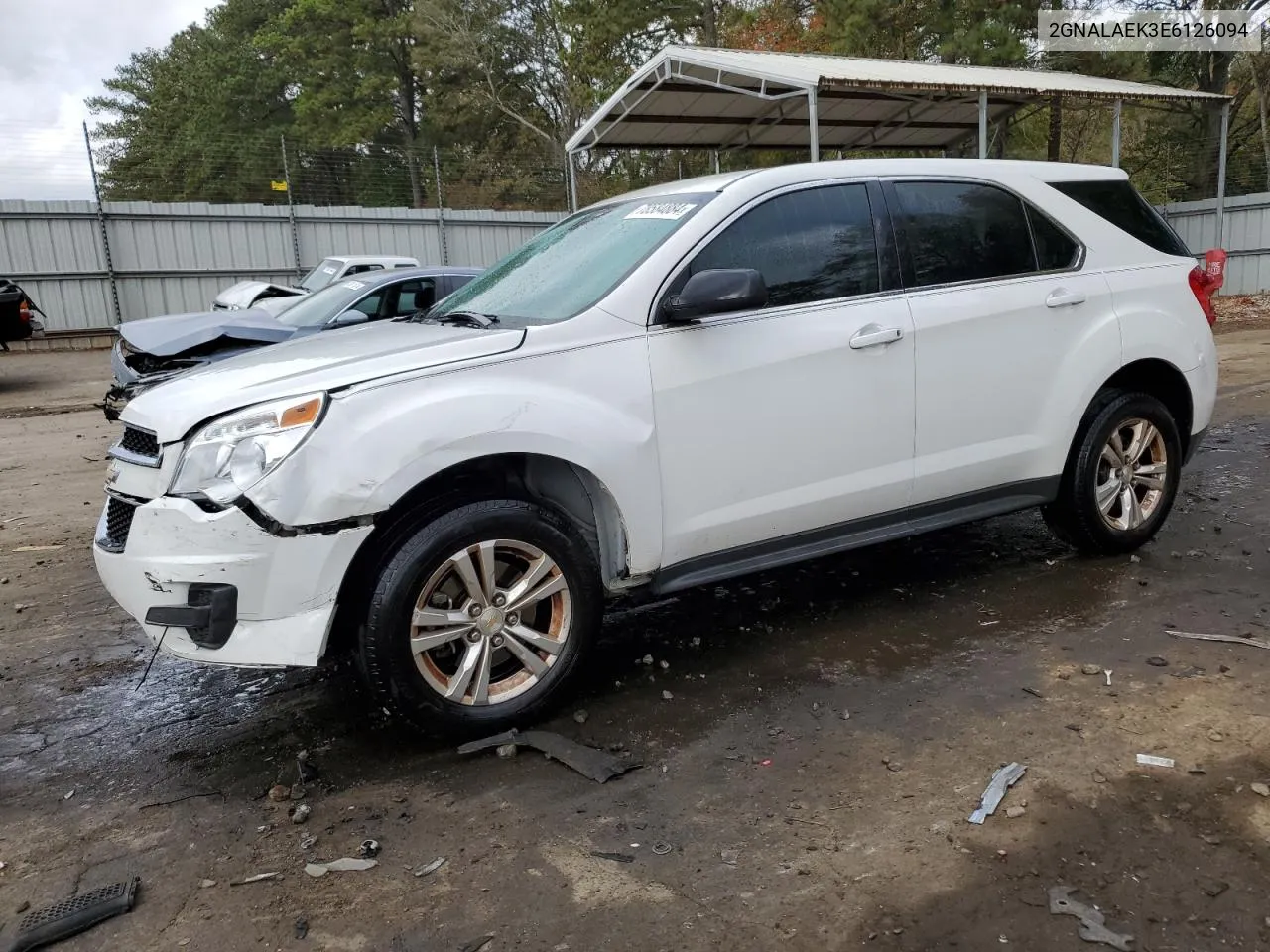 2014 Chevrolet Equinox Ls VIN: 2GNALAEK3E6126094 Lot: 78584884