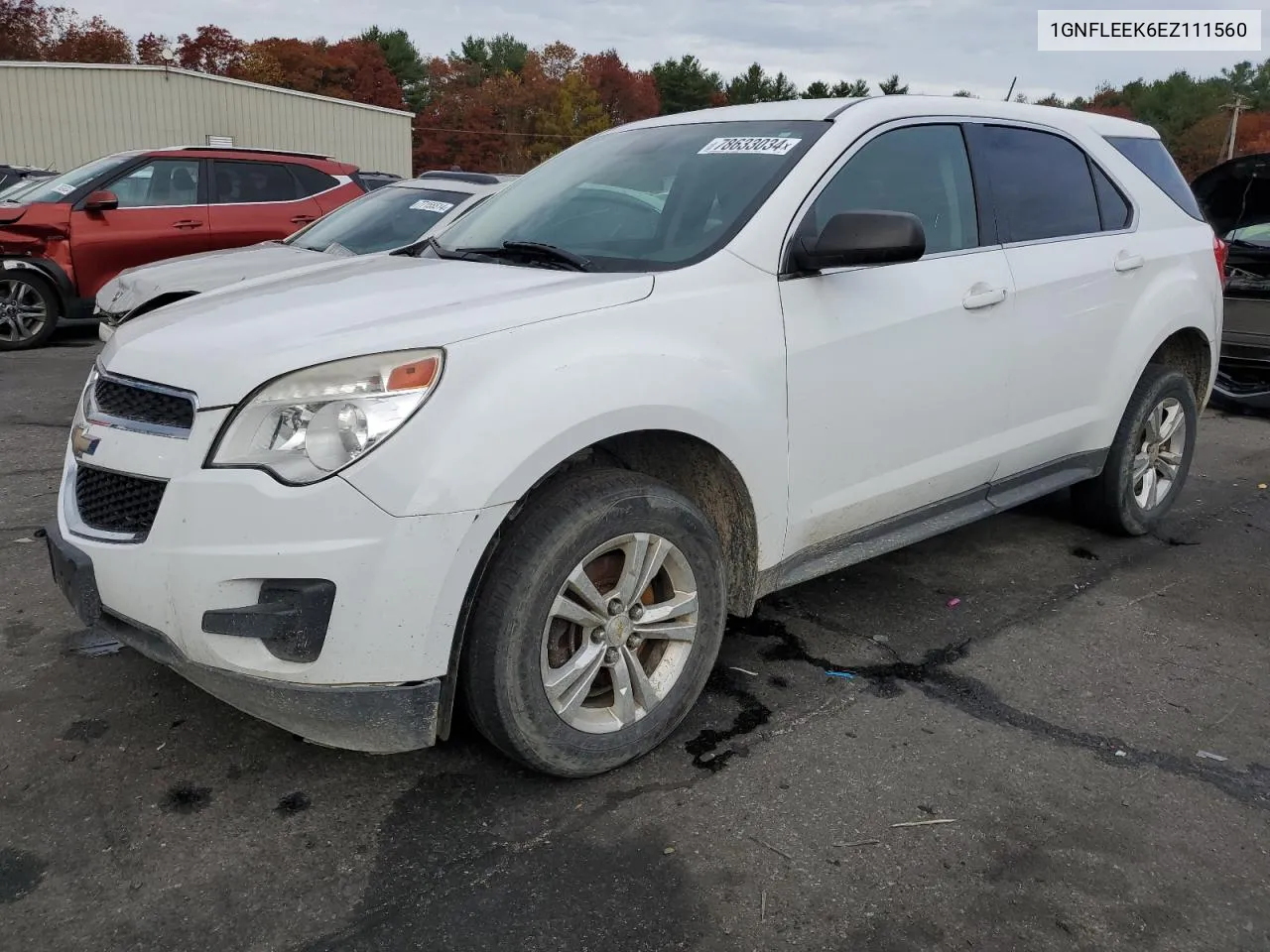 2014 Chevrolet Equinox Ls VIN: 1GNFLEEK6EZ111560 Lot: 78633034