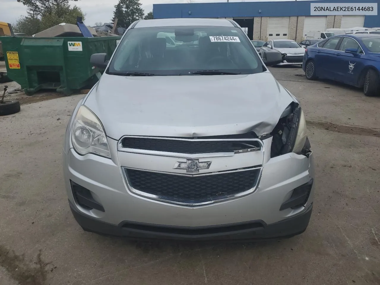 2014 Chevrolet Equinox Ls VIN: 2GNALAEK2E6144683 Lot: 78674244