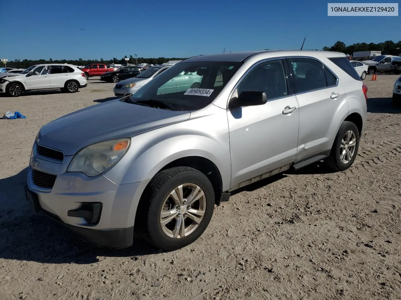 2014 Chevrolet Equinox Ls VIN: 1GNALAEKXEZ129420 Lot: 80909334