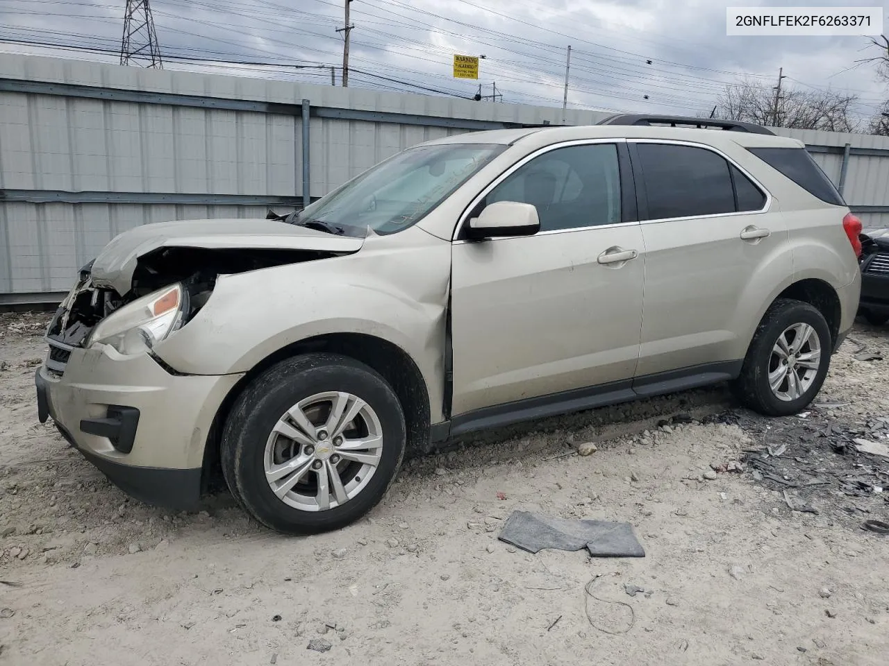 2015 Chevrolet Equinox Lt VIN: 2GNFLFEK2F6263371 Lot: 42453434