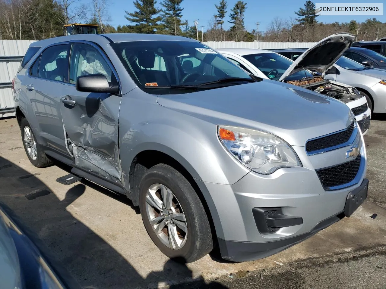 2015 Chevrolet Equinox Ls VIN: 2GNFLEEK1F6322906 Lot: 46177134