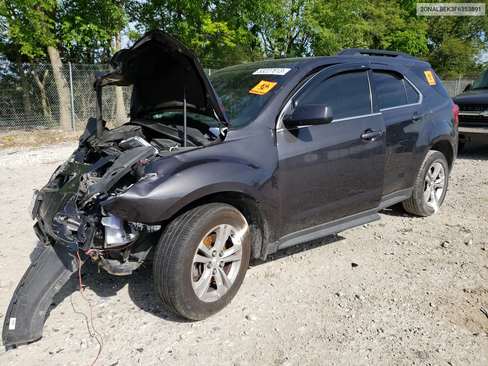 2015 Chevrolet Equinox Lt VIN: 2GNALBEK3F6353891 Lot: 53227813