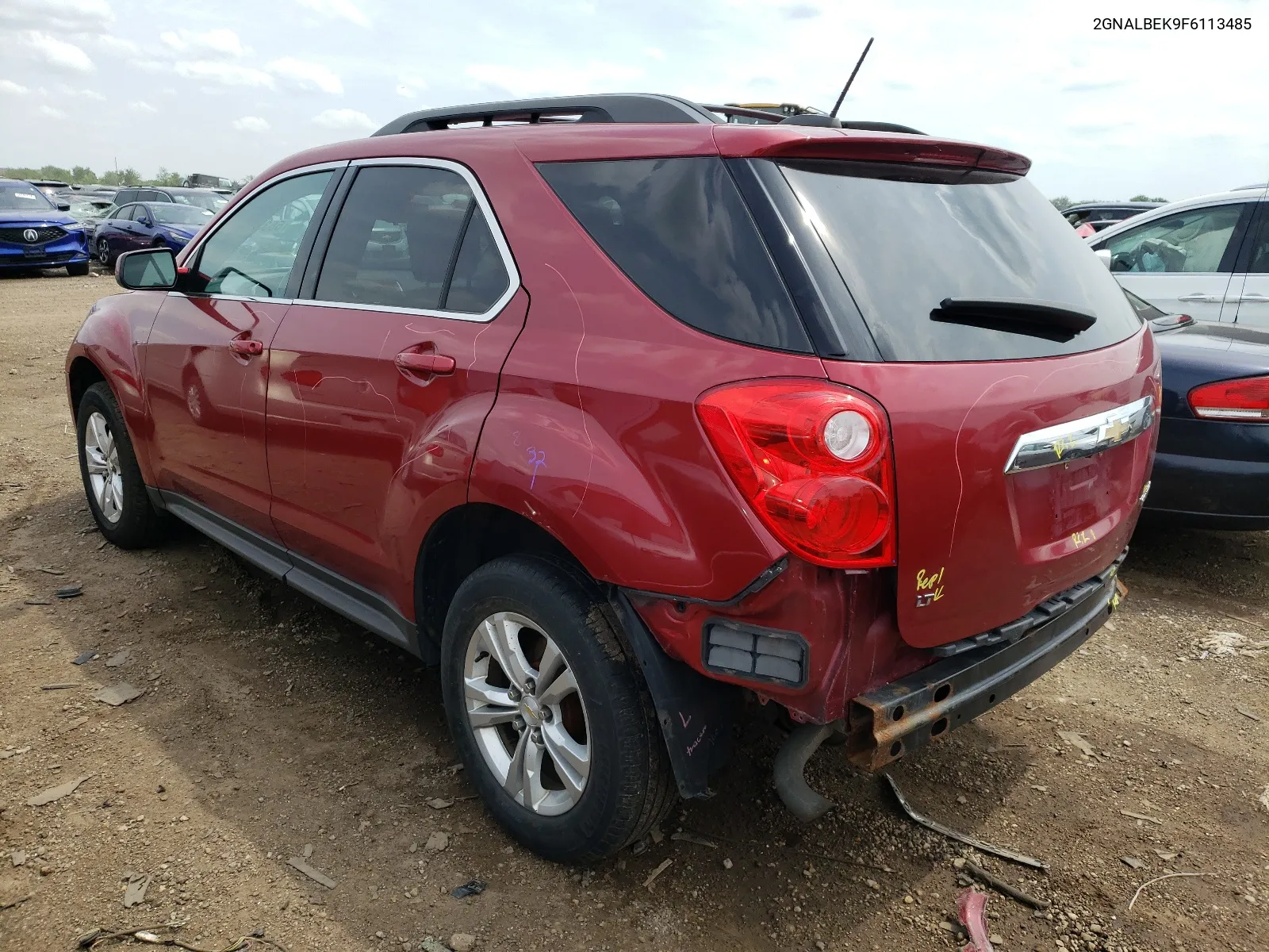 2015 Chevrolet Equinox Lt VIN: 2GNALBEK9F6113485 Lot: 55335034