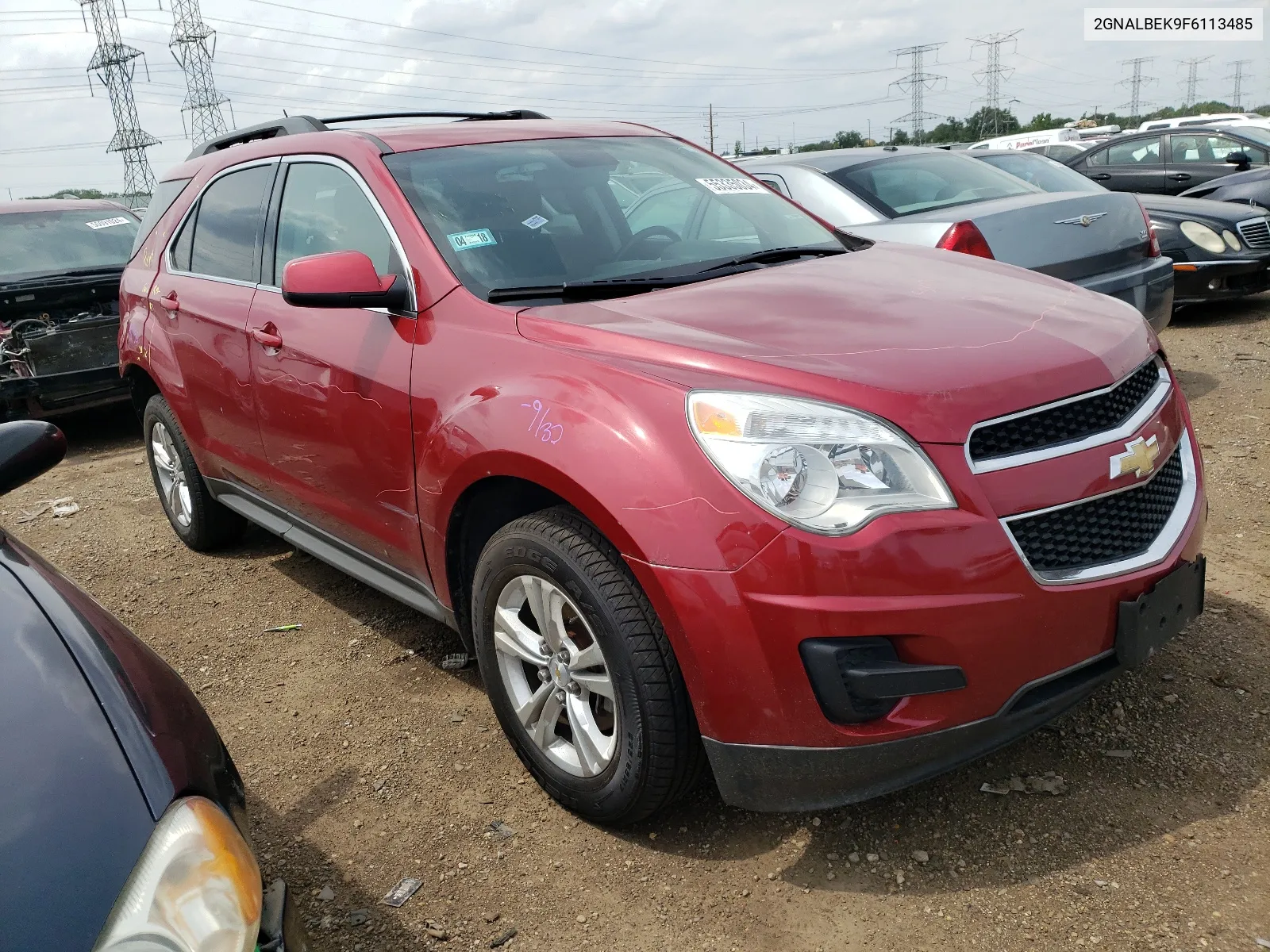 2015 Chevrolet Equinox Lt VIN: 2GNALBEK9F6113485 Lot: 55335034