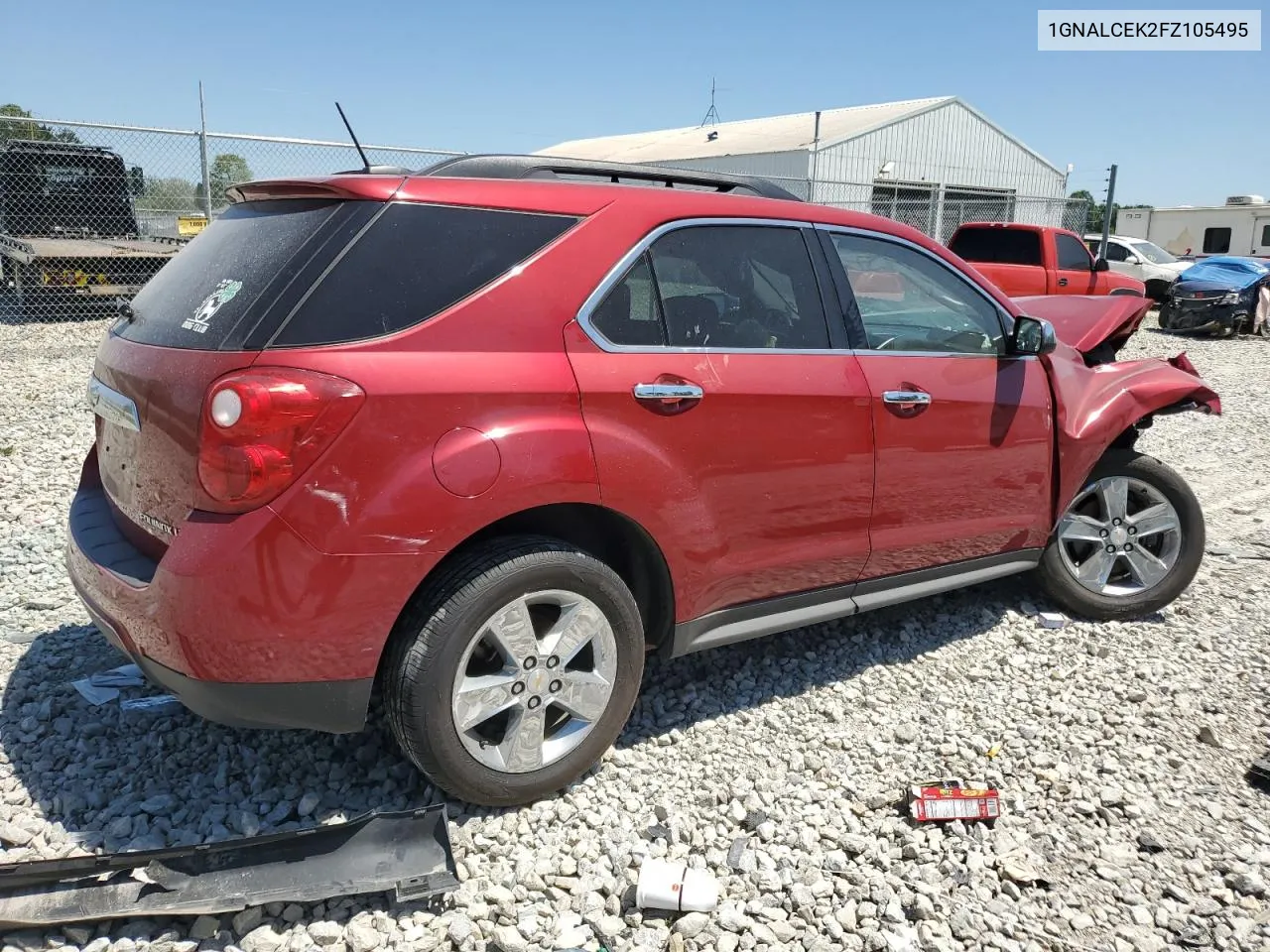 2015 Chevrolet Equinox Lt VIN: 1GNALCEK2FZ105495 Lot: 58831224