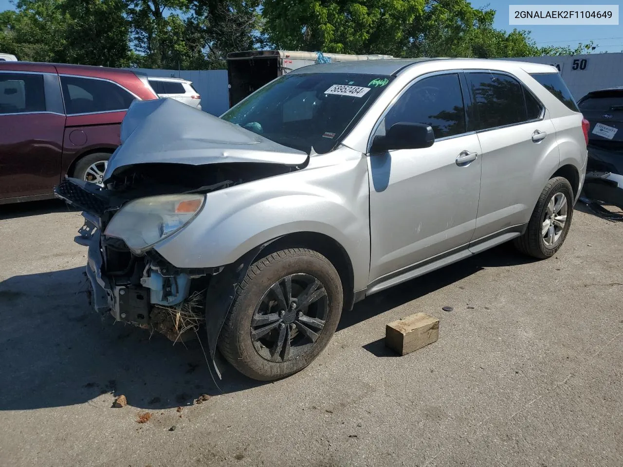 2015 Chevrolet Equinox Ls VIN: 2GNALAEK2F1104649 Lot: 58952484