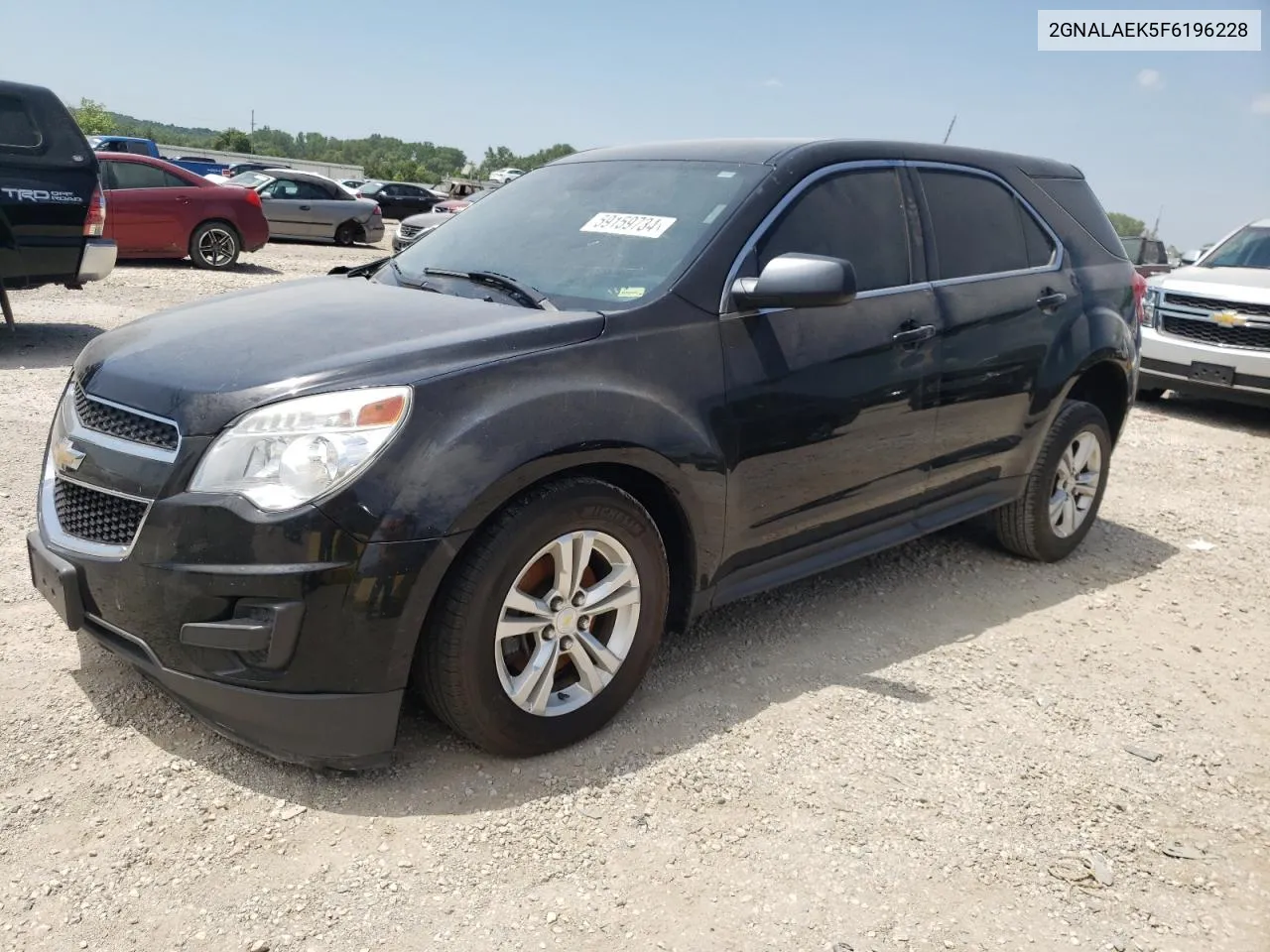 2015 Chevrolet Equinox Ls VIN: 2GNALAEK5F6196228 Lot: 59159734