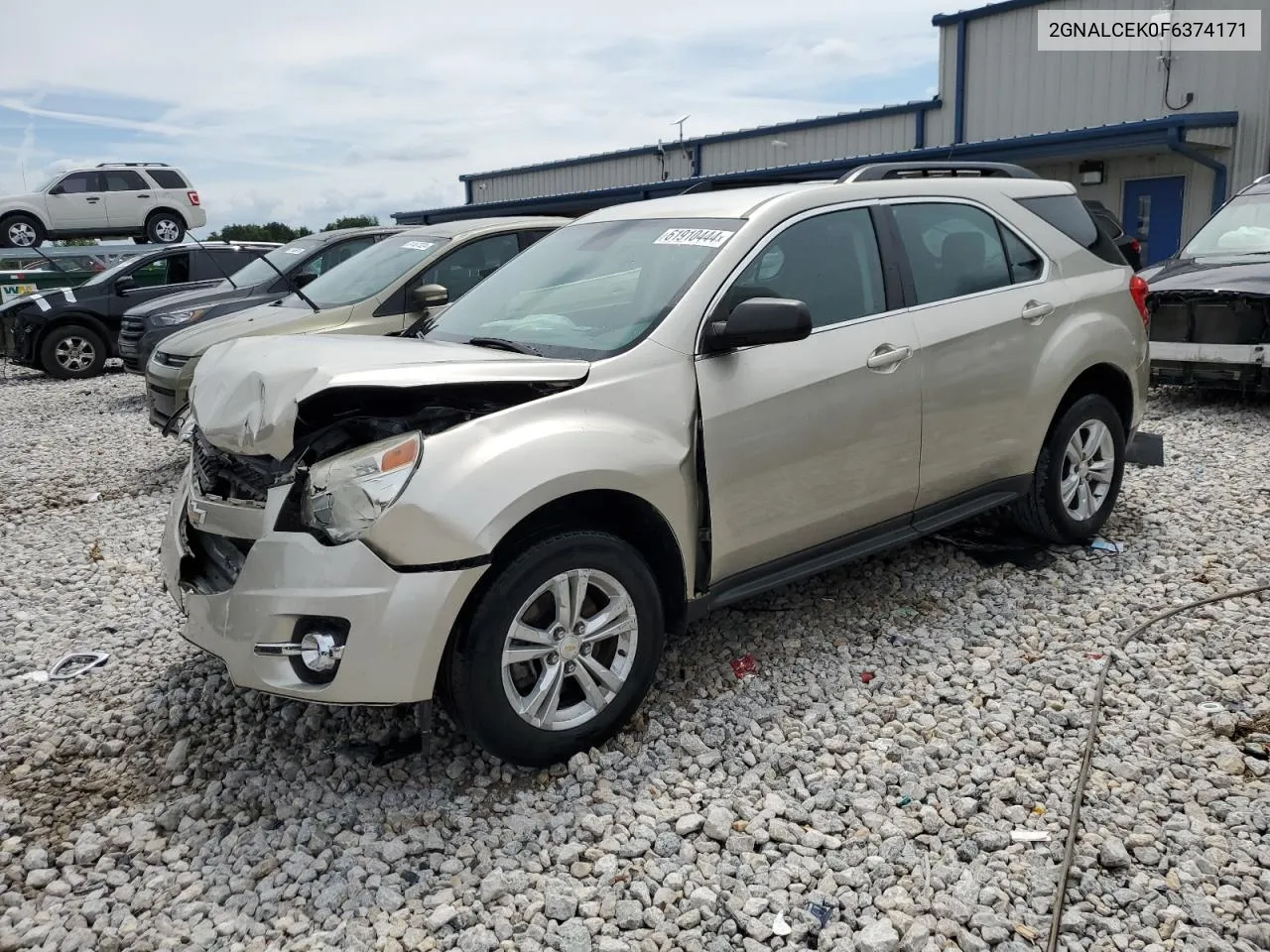 2015 Chevrolet Equinox Lt VIN: 2GNALCEK0F6374171 Lot: 61910444