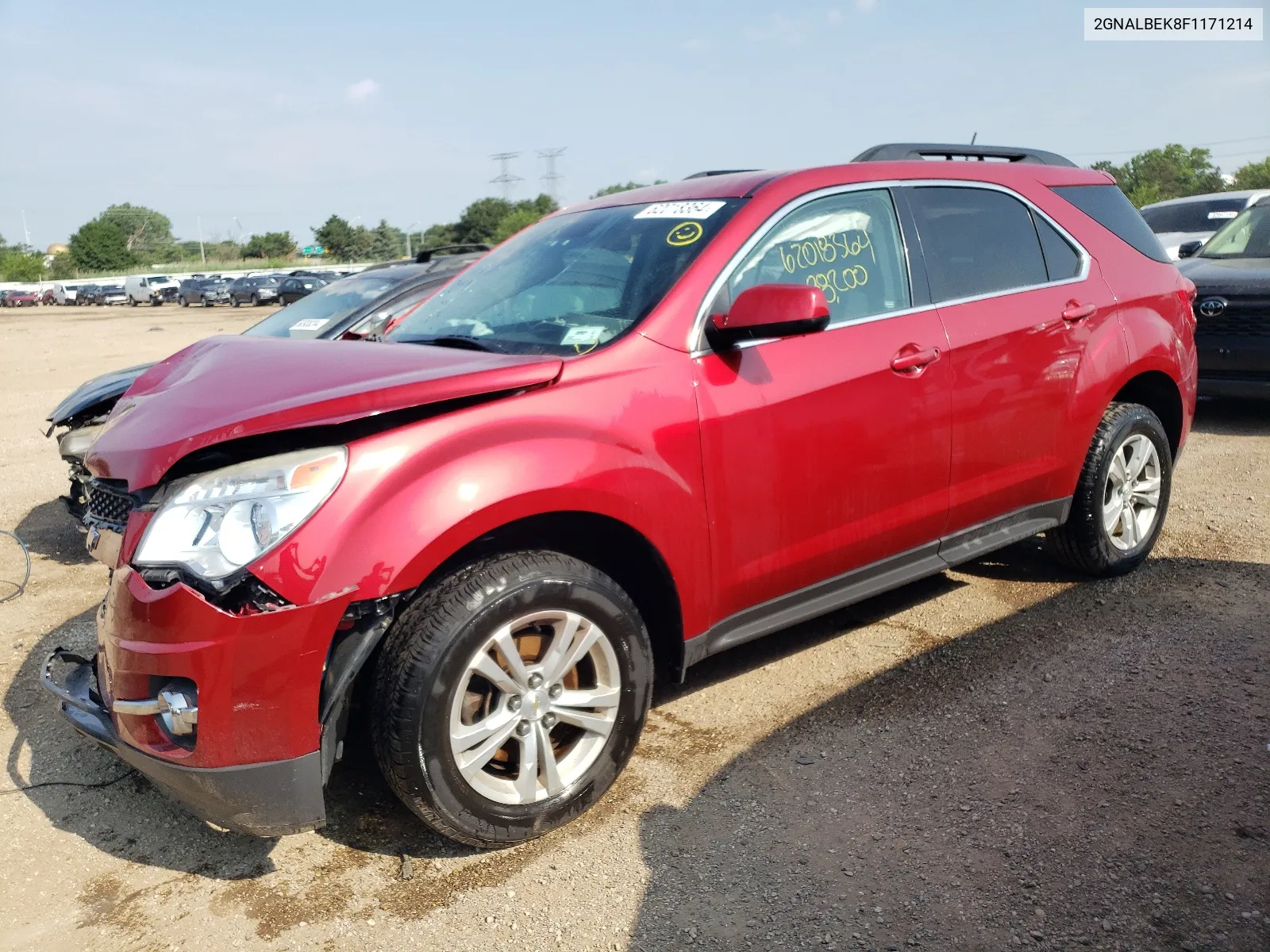 2015 Chevrolet Equinox Lt VIN: 2GNALBEK8F1171214 Lot: 62018364