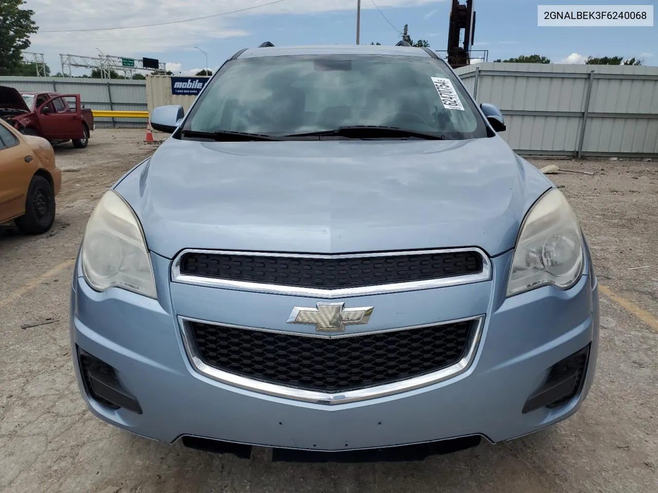 2015 Chevrolet Equinox Lt VIN: 2GNALBEK3F6240068 Lot: 62470754