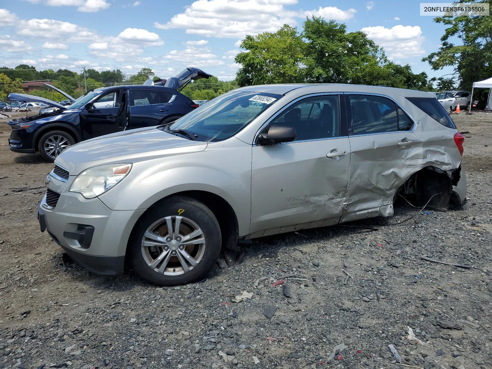 2015 Chevrolet Equinox Ls VIN: 2GNFLEEK3F6135506 Lot: 62665294