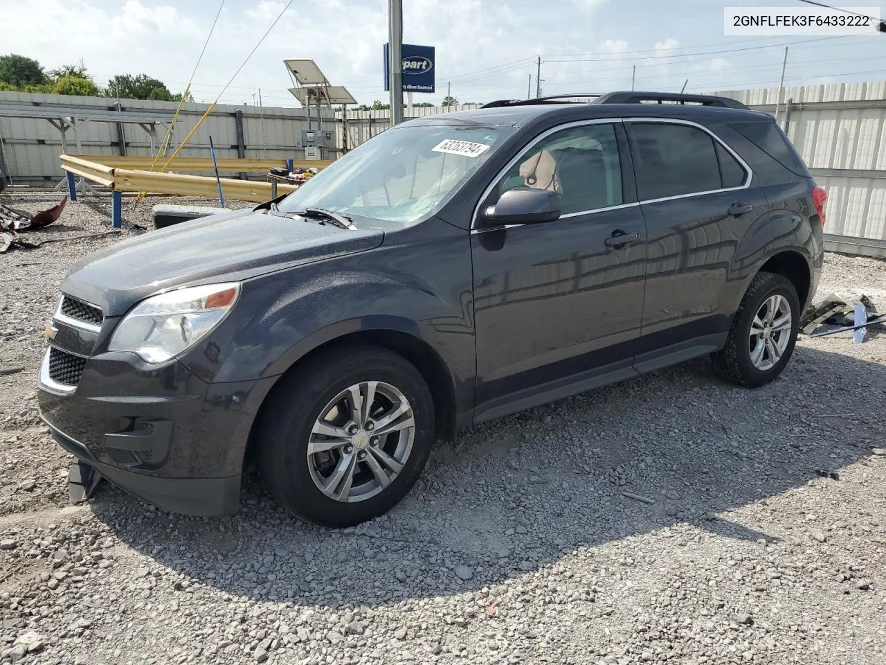 2015 Chevrolet Equinox Lt VIN: 2GNFLFEK3F6433222 Lot: 63263794