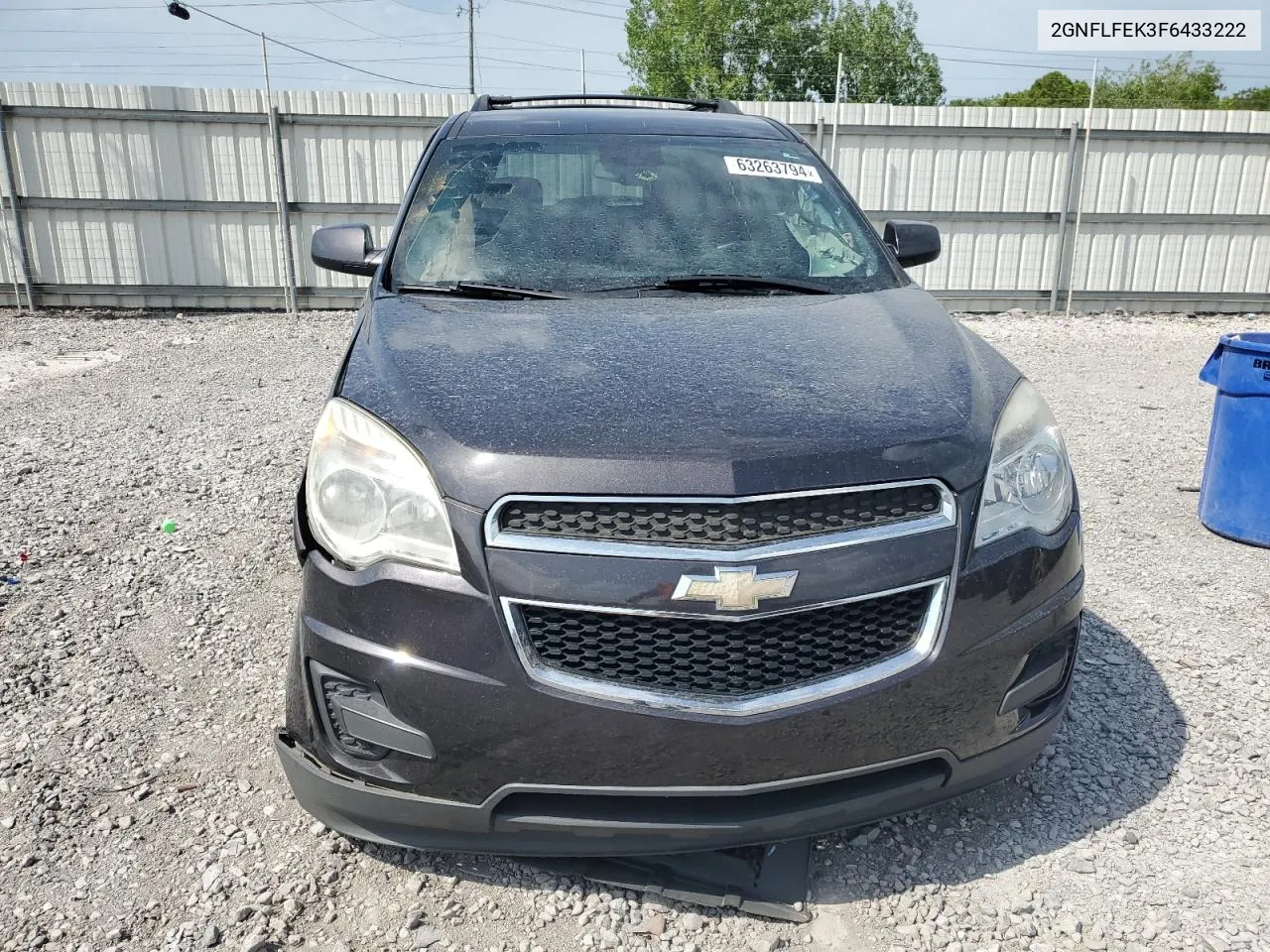 2GNFLFEK3F6433222 2015 Chevrolet Equinox Lt