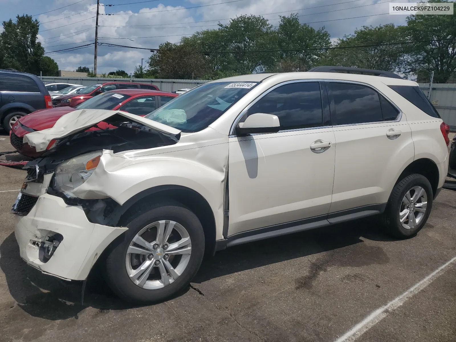 2015 Chevrolet Equinox Lt VIN: 1GNALCEK9FZ104229 Lot: 65344414