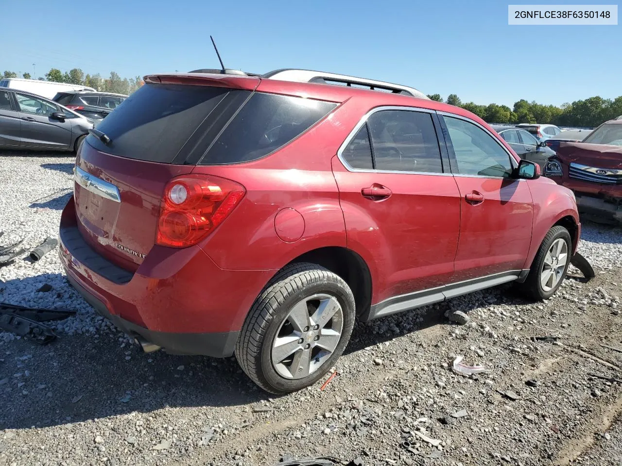 2015 Chevrolet Equinox Lt VIN: 2GNFLCE38F6350148 Lot: 65829414