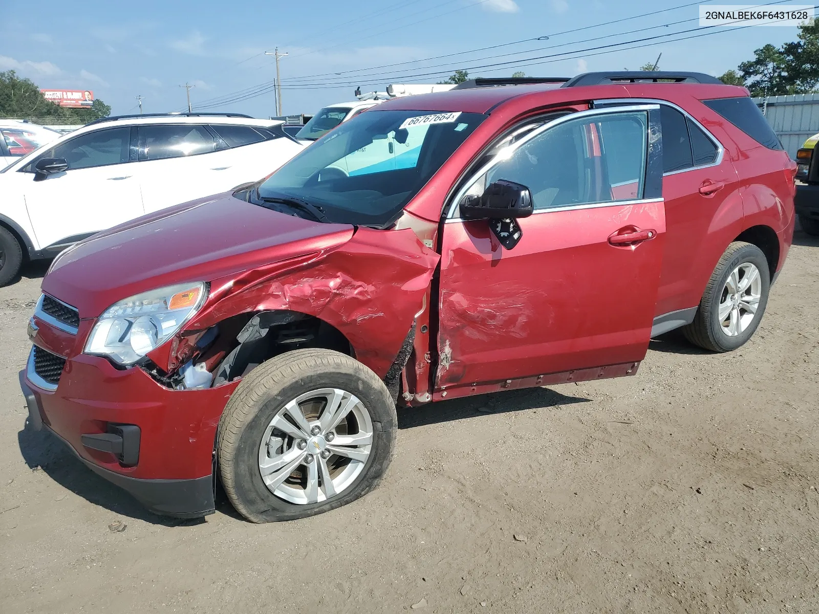 2015 Chevrolet Equinox Lt VIN: 2GNALBEK6F6431628 Lot: 66767664