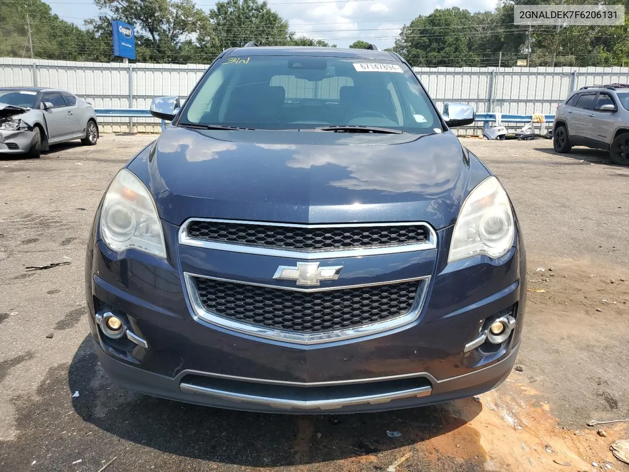 2015 Chevrolet Equinox Ltz VIN: 2GNALDEK7F6206131 Lot: 67147894