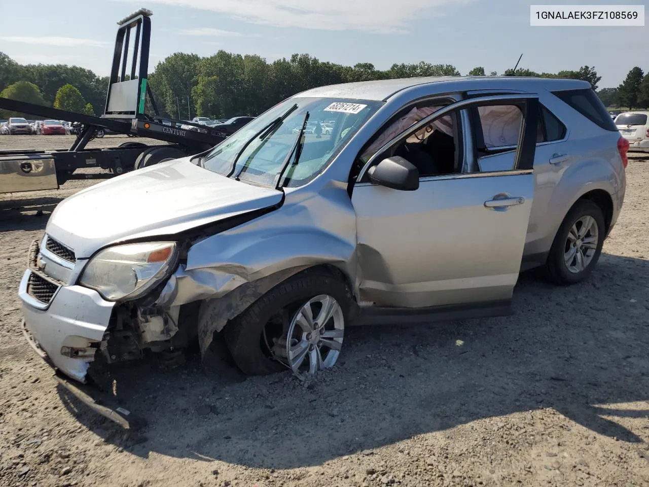 2015 Chevrolet Equinox Ls VIN: 1GNALAEK3FZ108569 Lot: 68261214