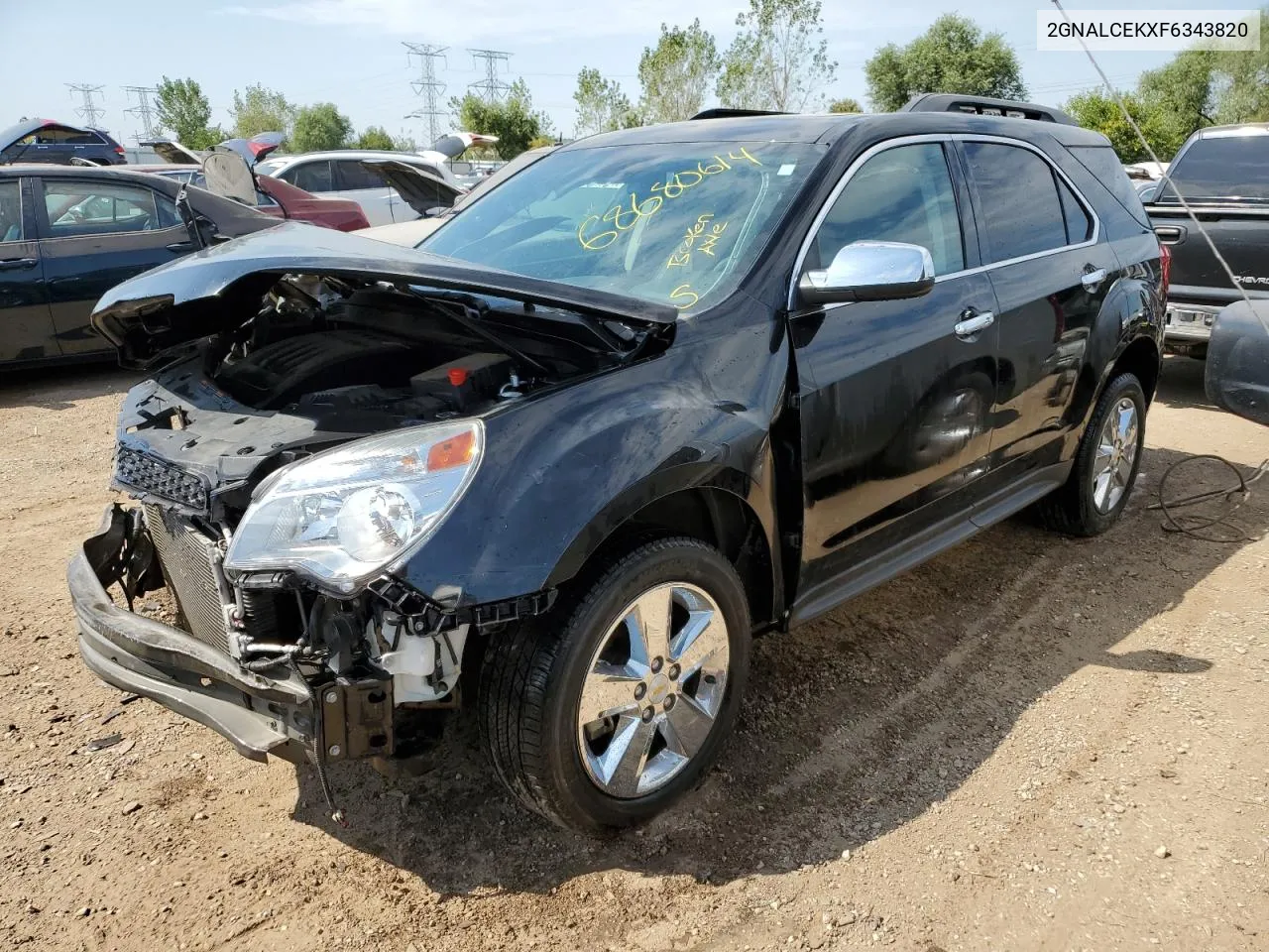 2015 Chevrolet Equinox Lt VIN: 2GNALCEKXF6343820 Lot: 68680614