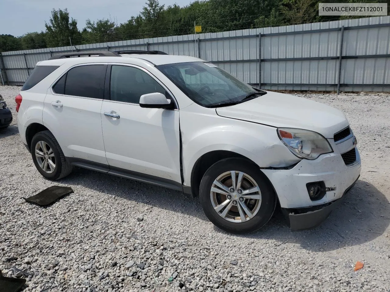 2015 Chevrolet Equinox Lt VIN: 1GNALCEK8FZ112001 Lot: 68683264