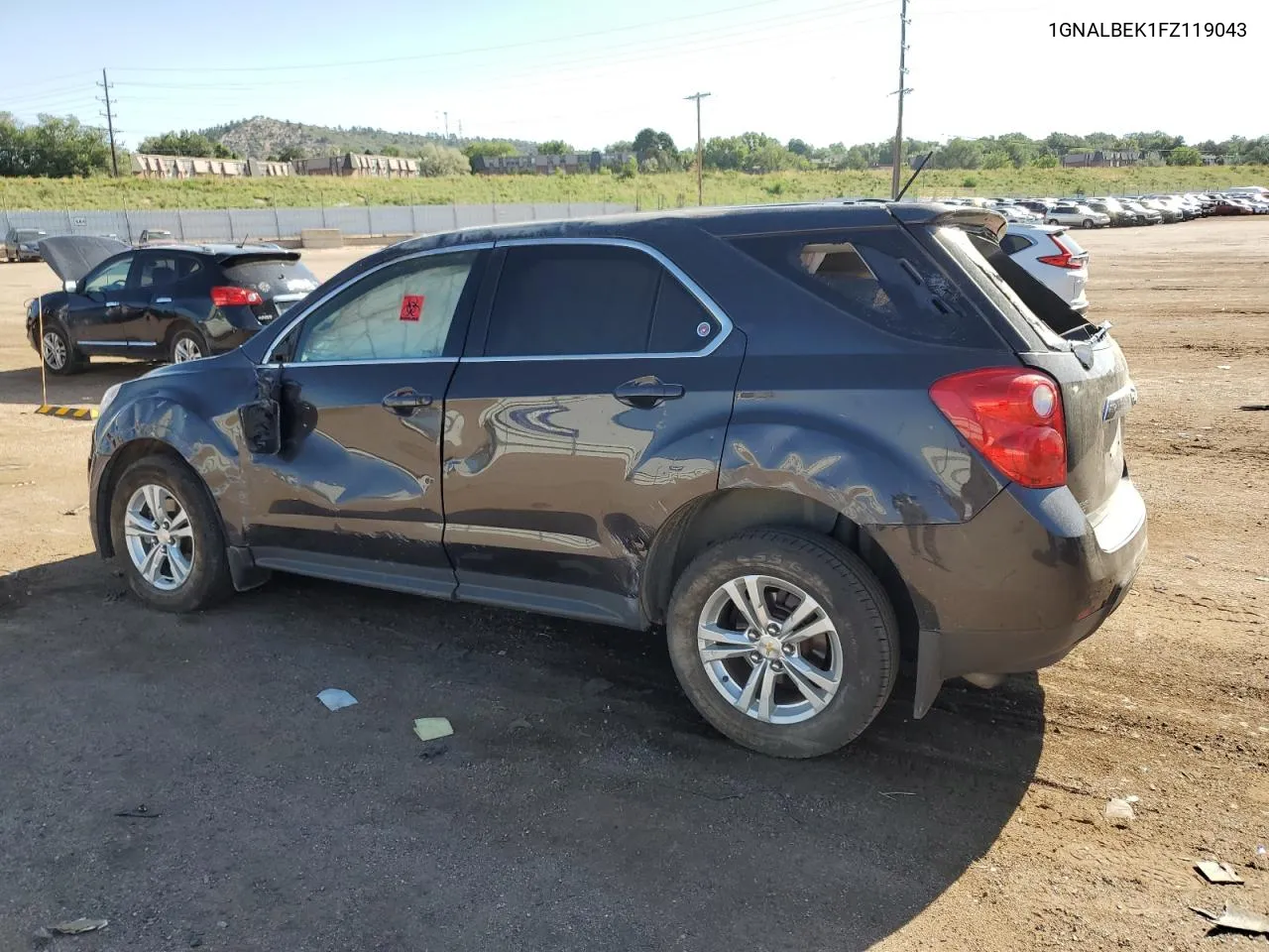 2015 Chevrolet Equinox Lt VIN: 1GNALBEK1FZ119043 Lot: 69439754