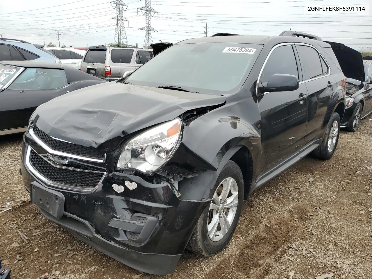 2015 Chevrolet Equinox Lt VIN: 2GNFLFEK8F6391114 Lot: 69475394