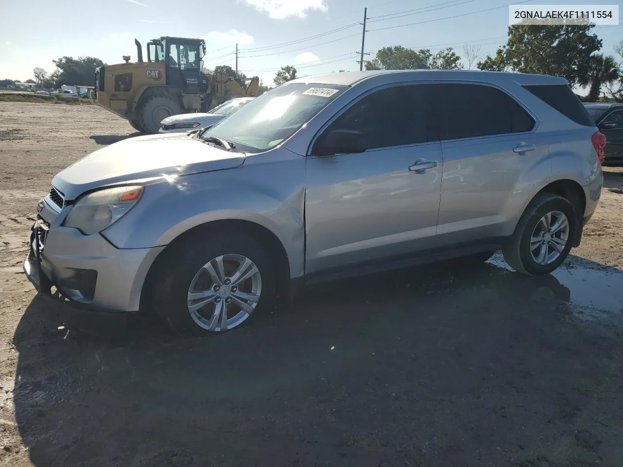 2015 Chevrolet Equinox Ls VIN: 2GNALAEK4F1111554 Lot: 69601414